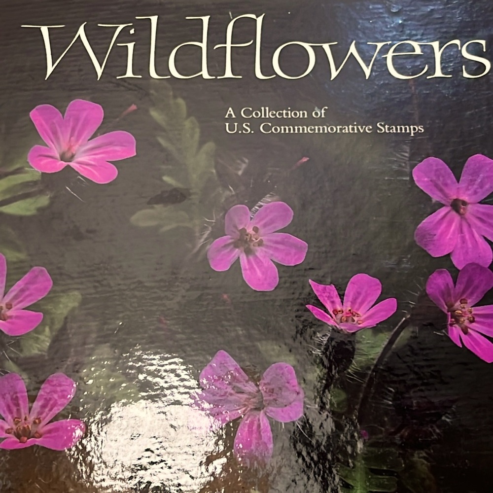 A collection of U. S. Commemorative Stamps Wildflowers Book with Mint Set